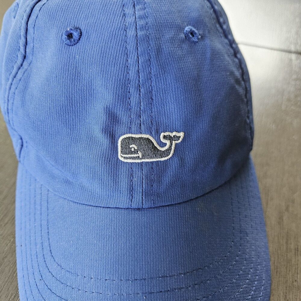 Vineyard Vines Unisex Blue Whale Embroidered Hat Adjustable  Baseball Cap Preppy - Picture 6 of 8